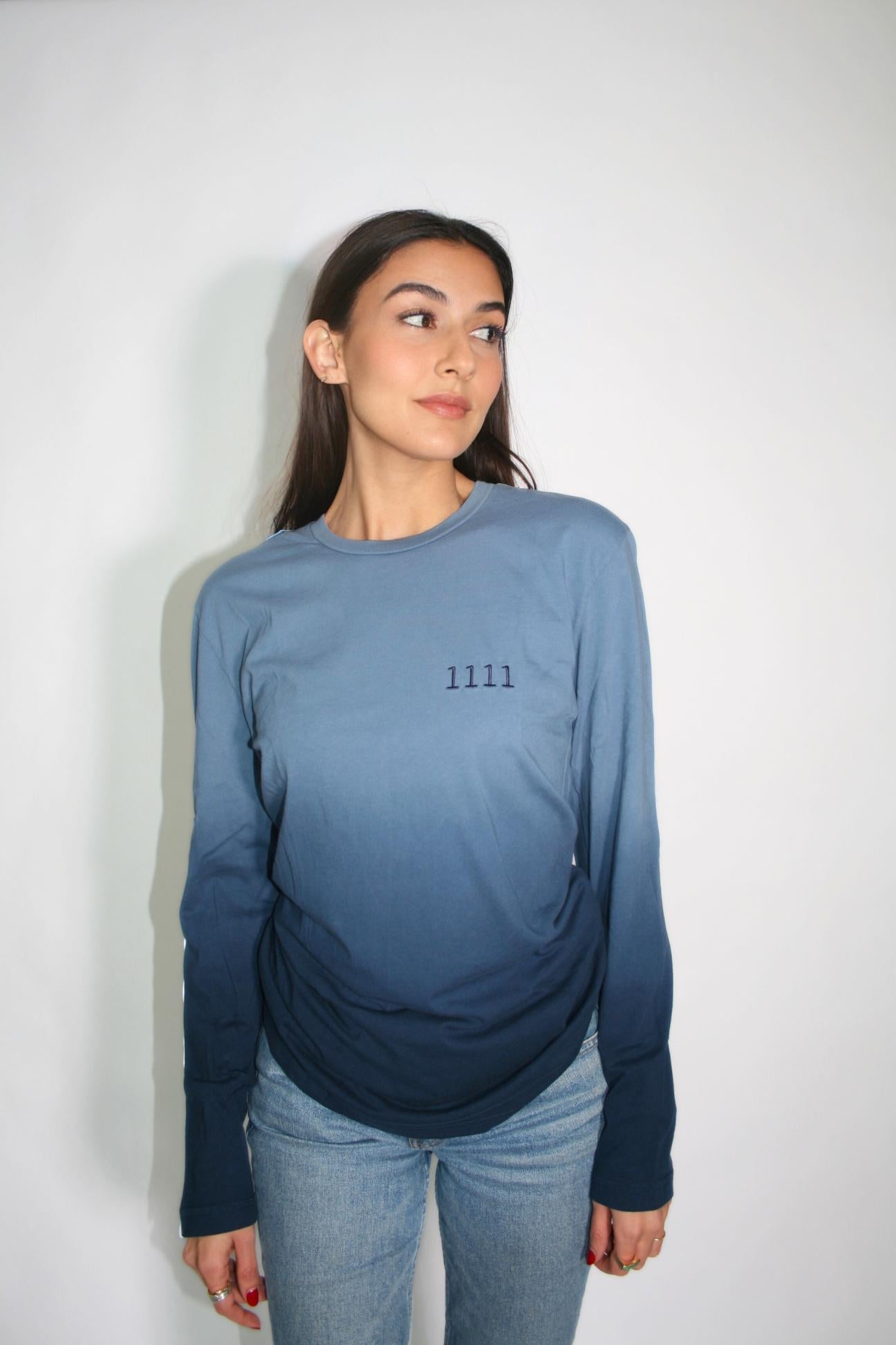 1111 Long Sleeve T-Shirt in Storm