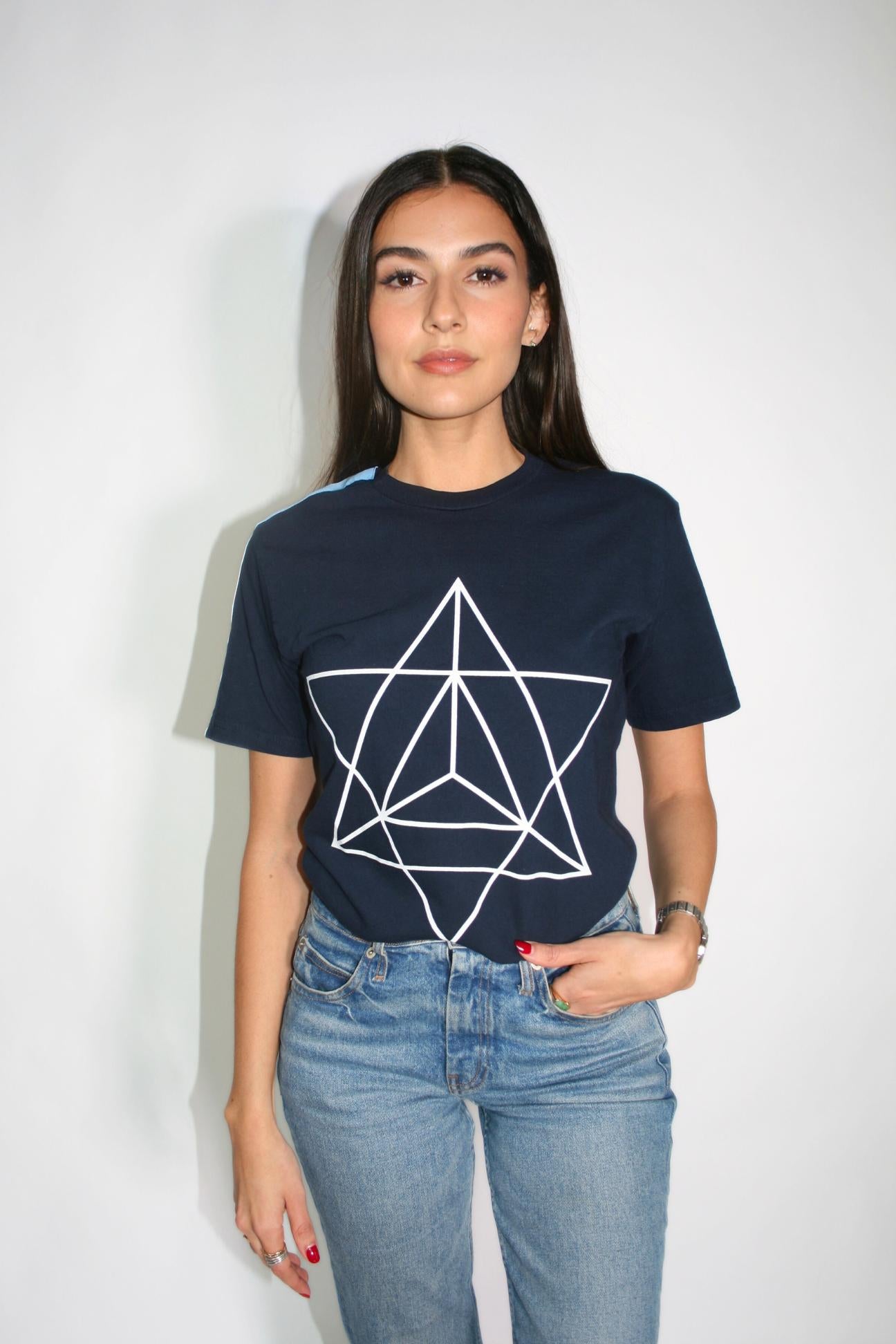 Merkaba T-Shirt in Deep Sea